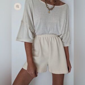 NA NIN STUDIO CHLOE RIPPLED COTTON SHORT